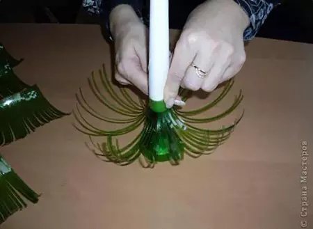 PET palack jrahasznosts hzilag - Mini fenyfa