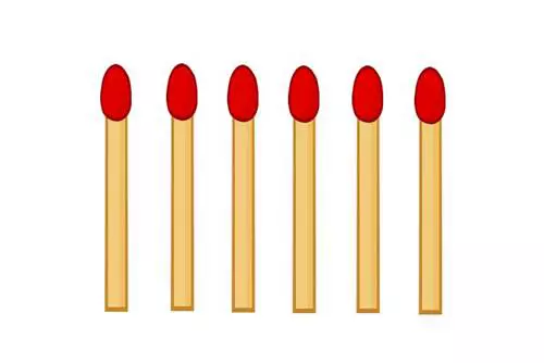 6 gyufa, 4 egyenl� h�romsz�g