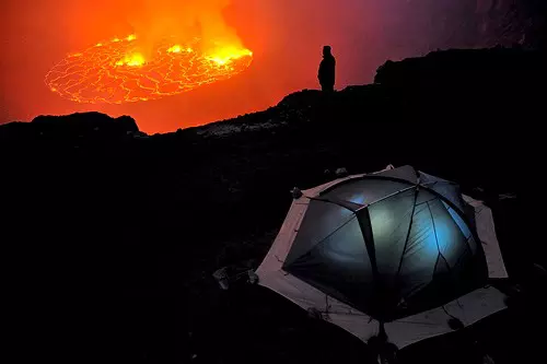 A Nyiragongo vulk�n l�vatava, Virunga Nemzeti Park