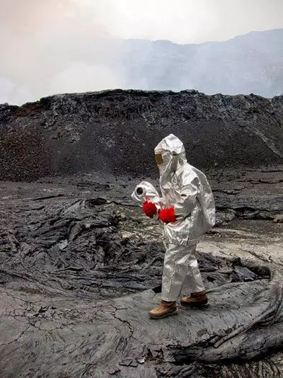 A Nyiragongo vulk�n l�vatava, Virunga Nemzeti Park