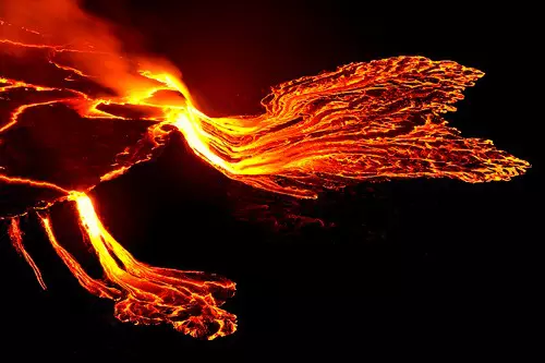 A Nyiragongo vulk�n l�vatava, Virunga Nemzeti Park