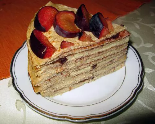Palacsintatorta szelet